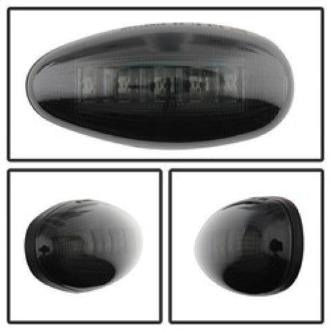 xTune Chevy Silverado 99-13 Dually 2 Red LED Amber LED Side Fender Lights Smoke ACC-LED-GMD99-SL-SM - 9924682