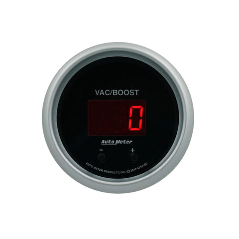 Autometer 52.4mm Black Switchable 0-1600 PSI / 0-110 BAR Vacuum/Boost Sport-Comp Elite Digital Gauge - 6758-SC