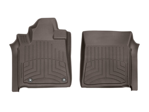 WeatherTech 12-19 Toyota Sequoia Front FloorLiner HP - Cocoa - 474081IM