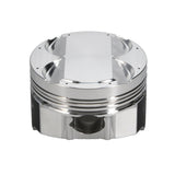 Manley Mitsubishi 4B11 86.5mm Bore 9.0:1 CR -5cc Dish Turbo Tuff Piston Set w/ Rings - 614205CE-4