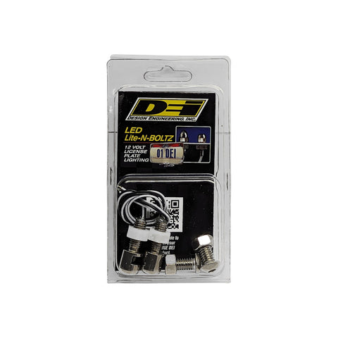 DEI LED LiteN Boltz License Plate Lighting Kit - Dome Head - 4pc - Satin - 30301