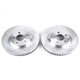 Power Stop 05-14 Ford Mustang Front Evolution Drilled & Slotted Rotors - Pair - AR8171XPR