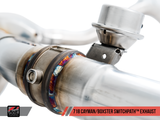 AWE Tuning Porsche 718 Boxster / Cayman SwitchPath Exhaust (PSE Only) - Chrome Silver Tips - 3025-32020