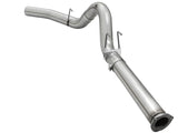 aFe MACHForce XP Exhaust 5in DPF-Back Stainless Steel Exhaust 2015 Ford Turbo Diesel V8 6.7L No Tip - 49-43064