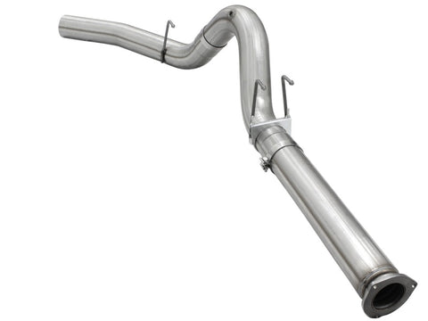 aFe MACHForce XP Exhaust 5in DPF-Back Stainless Steel Exhaust 2015 Ford Turbo Diesel V8 6.7L No Tip - 49-43064