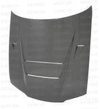 Seibon 90-94 Nissan Skyline R32 (BNR32) DVII Carbon Fiber Hood - HD9094NSR32-DVII