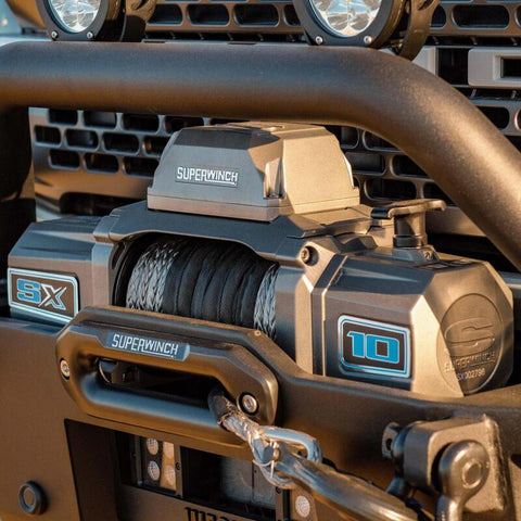 Superwinch 10000 LBS 12V DC 3/8in x 80ft Synthetic Rope SX 10000 Winch - 1710201