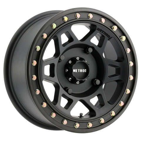 Method MR405 UTV Beadlock 15x7 / 5+2/38mm Offset / 4x156 / 132mm CB Matte Black Wheel - MR40557046552B