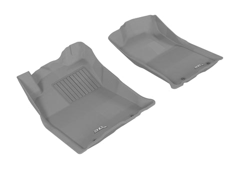 3D MAXpider 2012-2015 Toyota Tacoma Double Cab Kagu 1st Row Floormat - Gray - L1TY09011501