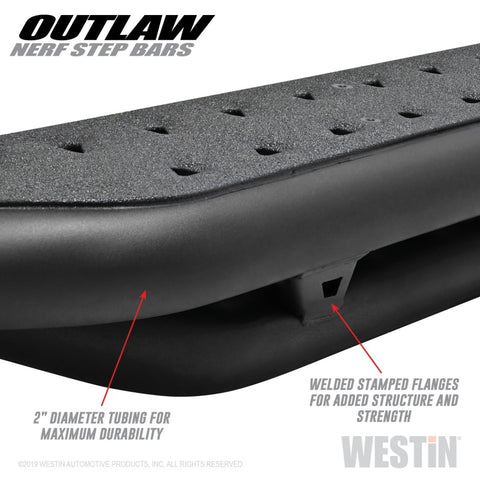 Westin 05-19 Toyota Tacoma Double Cab Outlaw Nerf Step Bars - 58-52775
