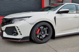 Rally Armor 17-22 Honda Civic Type R White UR Mud Flap w/Black Logo - MF47-UR-WH/BLK