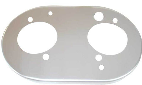 K&N Universal Custom Air Filter - Oval Shape 2in Neck Flange / 5.25in ID / 2.5in Height - Red - 56-9104