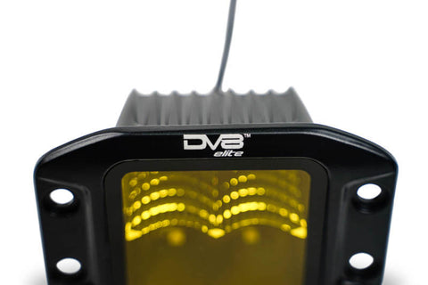 DV8 3-Inch Elite Series LED Amber Flush Mount Pod Light - BE3FMW40W-A