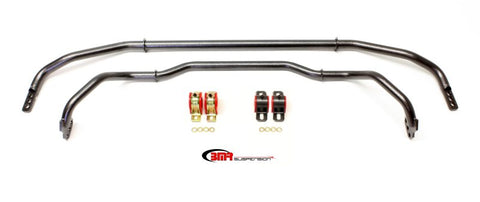 BMR 13-15 Chevrolet Camaro Front & Rear Hollow 29mm Adj. Sway Bar Kit w/ Bushings - Black Hammertone - SB039H