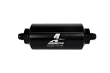Aeromotive In-Line Filter - (AN-6 Male) 10 Micron Microglass Element Bright Dip Black Finish - 12345