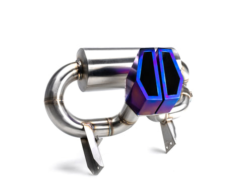 Agency Power Valvetronic Exhaust System Titanium Tips Can-Am Maverick X3 Turbo 2017-2022 - AP-BRP-X3-170-TI