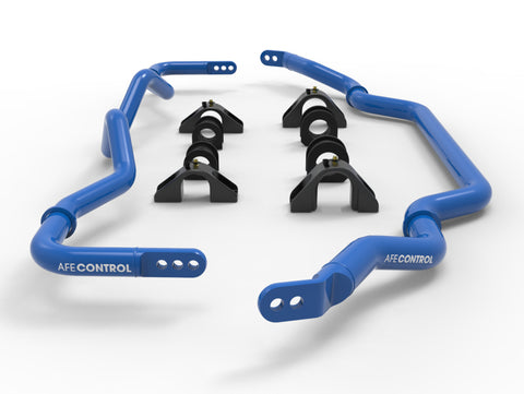 aFe 09-20 Nissan 370Z V6-3.7L Front and Rear Control Sway Bar Set - Blue - 440-712001-L