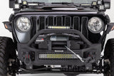 Go Rhino 07-20 Jeep Wrangler JL/JLU/JK/JKU/Gladiator JT Rockline Front Stubby Bumper w/ Overrider - 331101T