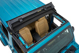 Bestop 20-26 Jeep Gladiator / 18-26 Wrangler JL Sunrider For Hardtop (Premium Black Twill) - 52454-17