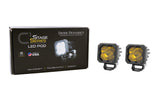 Diode Dynamics Stage Series C1 LED Pod Sport - Yellow Spot Standard ABL (Pair) - DD6453P