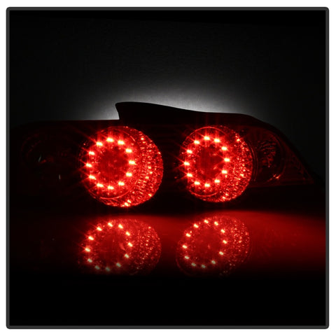 Spyder Acura RSX 02-04 LED Tail Lights Red Clear ALT-YD-ARSX02-LED-RC - 5000385