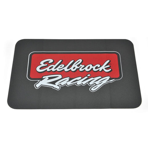Edelbrock Racing Fender Cover - PVC Foam Mat - 2 Color Printed Edelbrock Racing Logo - 2324