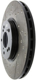 StopTech 04-08 Acura TL (Brembo Caliber) SportStop Slotted &amp; Drilled Right Front Rotor - 127.40062R