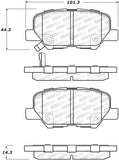 StopTech 13-17 Mitsubishi Outlander Sport Street Select Rear Brake Pads - 305.16790