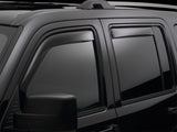 WeatherTech 14+ Chevrolet Silverado Double Cab Front and Rear Side Window Deflectors - Dark Smoke - 82740