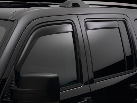 WeatherTech 13+ Nissan Pathfinder Front and Rear Side Window Deflectors - Dark Smoke - 82724