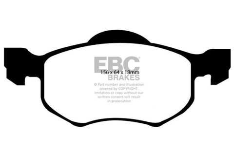 EBC 00-04 Ford Escape 2.0 Yellowstuff Front Brake Pads - DP41616R