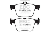 EBC 14-20 Audi S3 2.0 Turbo Yellowstuff Rear Brake Pads - DP42173R