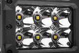 Go Rhino Xplor Bright Series Rectangle LED Spot Light Kit (Surface/Thread Stud Mnt) 4x3 - Blk (Pair) - 753003023SBS