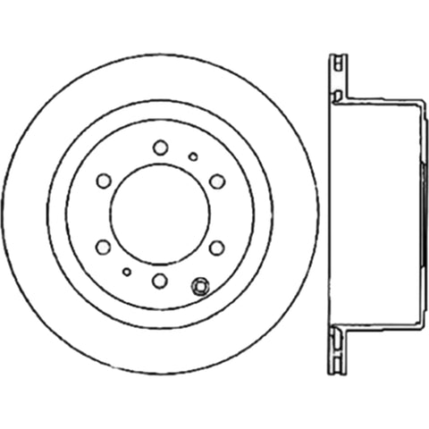 StopTech Slotted Cryo Sport Brake Rotor 93-97 Toyota Land Cruiser Left Rear - 126.44094CSL