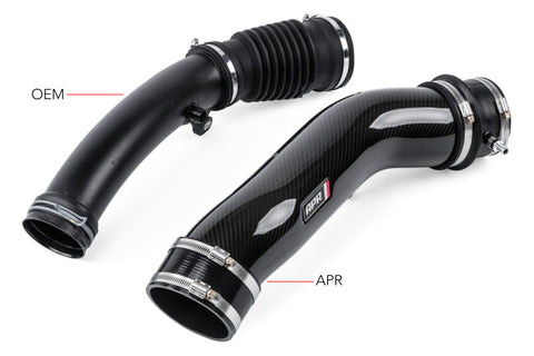 APR 17-20 Audi RS3/18-22 Audi TT RS Quattro (MK3) 2.5T TFSI Turbocharger Inlet Rear Carbon Tube - CI100038-B