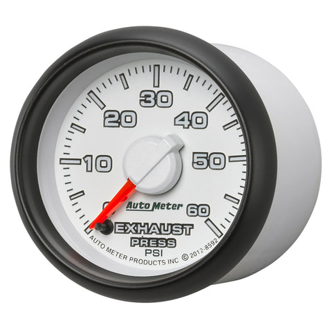 AutoMeter Gauge Exhaust Press. 2-1/16in. 60PSI Stepper Motor Ram Gen 3 Factory Match - 8592
