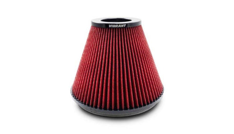 Vibrant 8.75in Inlet I.D. x 8.50in Height Bellmouth Velocity Stack Classic Performance Air Filter - 10962