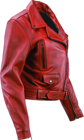 River Road Arabian Spice Leather Jacket Black Womens - Small - 094393