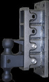 Gen-Y Mega Duty 2.5in Bolt On 9in Drop 3.5K TW 32K Hitch w/GH-0161 Dual-Ball/Pintle Lock - GH-3024