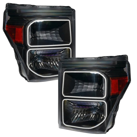 Oracle 11-16 Ford F250/350 LED HL - Black - ColorSHIFT w/ BC1 Controller - 8159-335