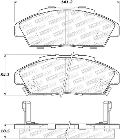 StopTech Street Brake Pads - 308.04960