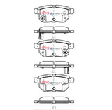 DBA 09-10 Pontiac Vibe Base 2.4L Rear SSEV Street Series Brake Pads - DB1786SSEV