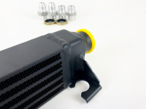CSF 82-94 BMW 3 Series (E30) High Performance Oil Cooler w/-10AN Male & OEM Fittings - 8092