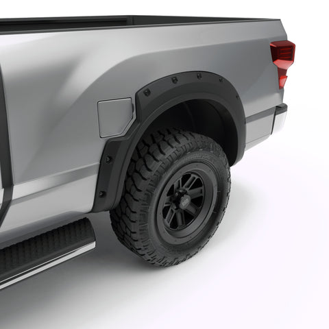 EGR 2017 Nissan Titan Bolt-On Look Fender Flares - Set - Black Matte (796005) - 796005