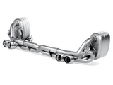 Akrapovic 08-12 Porsche 911 Carrera S/4/4S/GTS Slip-On Race Line (Titanium) w/ Titanium Tips - S-PO997CA-RT