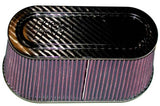K&N Universal Carbon Fiber Top and Base Filter 12in x 6in Base / 9.938in x 3.938in Top / 6in Height - RP-5115