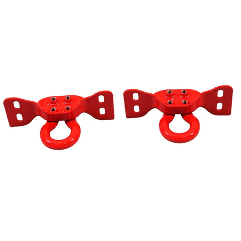 Ford Racing 17-22 Super Duty Tow Hooks - Red (Pair) - M-18954-SDR