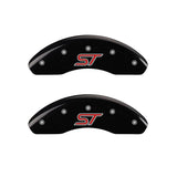 MGP 4 Caliper Covers Engraved Front & Rear ST Black finish silver ch - 10236SSTOBK