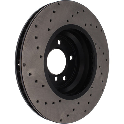 StopTech 07-13 BMW 3 Series Cryo Drilled Sport Left Front Rotor - 128.34093CL