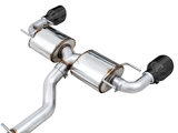 AWE Tuning Subaru BRZ/ Toyota GR86/ Toyota 86 Touring Edition Cat-Back Exhaust- Diamond Black Tips - 3015-33486